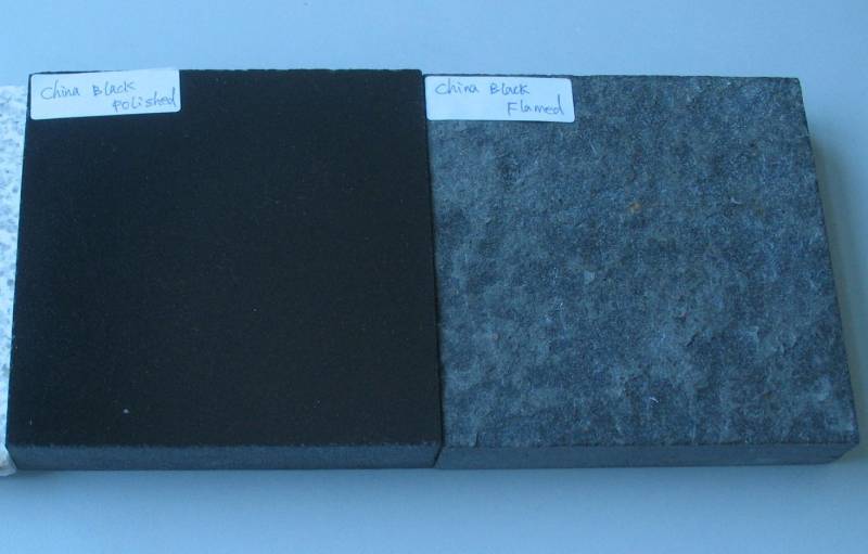 Flamed Black Granite