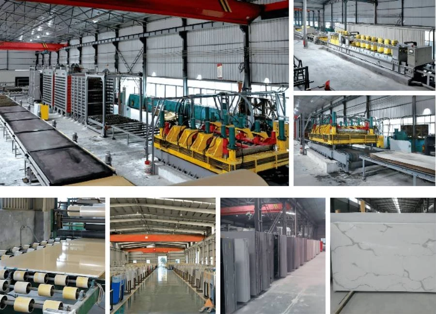 factory of calacatta blanco quartz