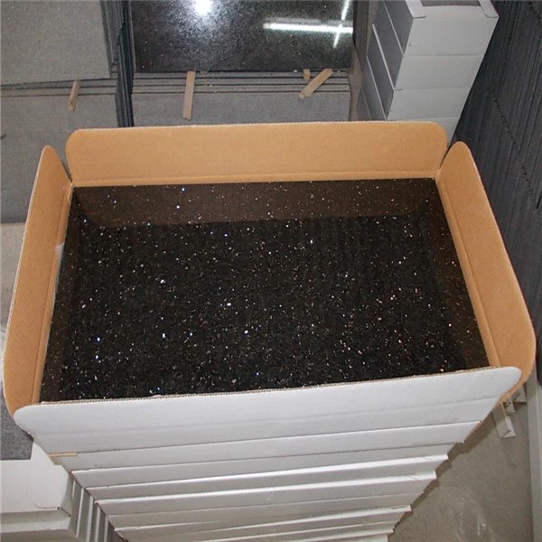 black galaxy floor tiles