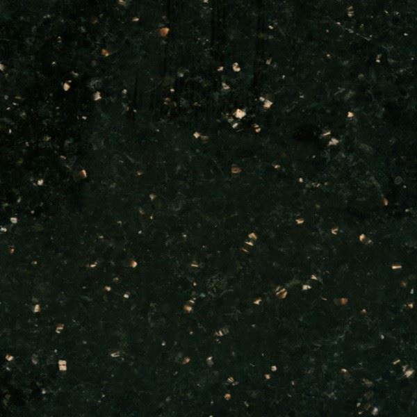 Granit Galaxy noir avec des taches d'or