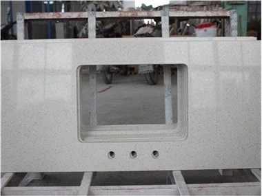 Comptoirs en quartz blanc cristal