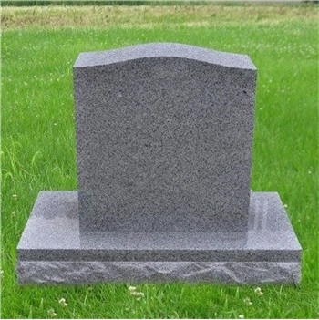 Pierre tombale en granit gris