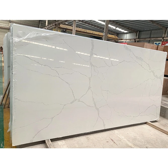 calacatta white quartz countertop