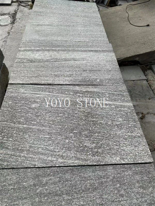mid grey granite paving slabs
