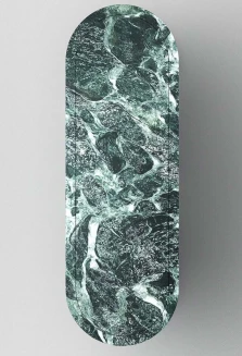green console table upside view